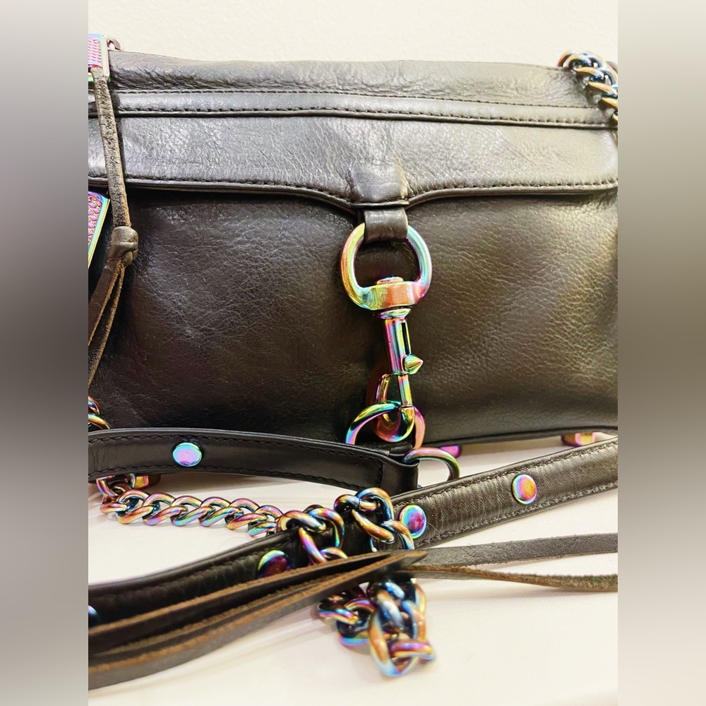 Authentic 2017 Rebecca Minkoff MAC Mini Crossbody with Rainbow Hardware - Picture 3 of 10